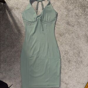 Gymshark Sage Green Halter Dress